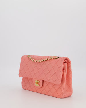 Chanel Pink Medium Classic Double Flap Bag in Lambskin Leather With Gold Hardware
