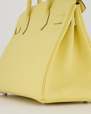 Hermès Birkin 30 Retourne Bag in Jaune Poussin Togo Leather with Palladium Hardware