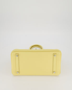 Hermès Birkin 30 Retourne Bag in Jaune Poussin Togo Leather with Palladium Hardware