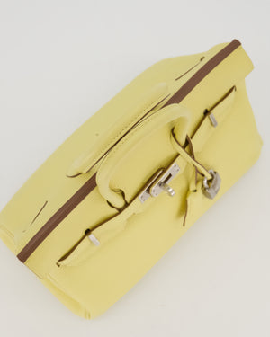 Hermès Birkin 25 Retourne Bag in Jaune Poussin Togo Leather with Palladium Hardware
