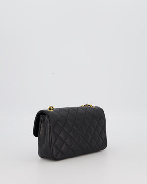 Chanel Black Vintage Ultra Mini Rectangular Classic Single Flap Bag in Lambskin Leather with 24K Gold Hardware