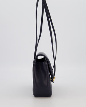 Chanel 26P Preppy Coco Small Flap Bag in Navy Caviar Leather with Gold Hardware