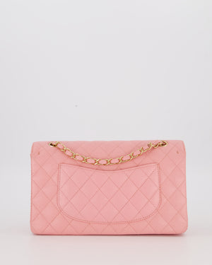 *HOT* Chanel Bubblegum Pink Vintage Classic Medium Double Flap Bag in Caviar Leather with 24K Gold Hardware