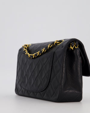 *SUPER HOT* Chanel Vintage Black Small Classic Double Flap Bag in Lambskin Leather with 24K Gold Hardware