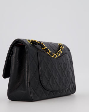 *SUPER HOT* Chanel Vintage Black Small Classic Double Flap Bag in Lambskin Leather with 24K Gold Hardware