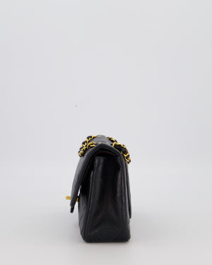 *SUPER HOT* Chanel Vintage Black Small Classic Double Flap Bag in Lambskin Leather with 24K Gold Hardware