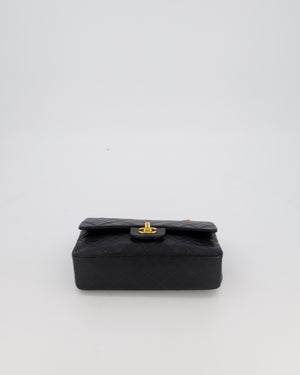 *SUPER HOT* Chanel Vintage Black Small Classic Double Flap Bag in Lambskin Leather with 24K Gold Hardware