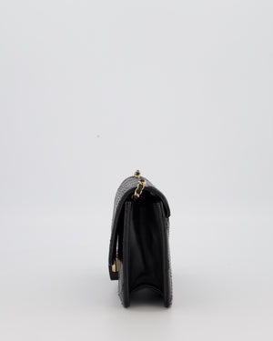 Chanel Black Mini Beauty Lock Bag in Quilted Lambskin Leather with Gold Hardware