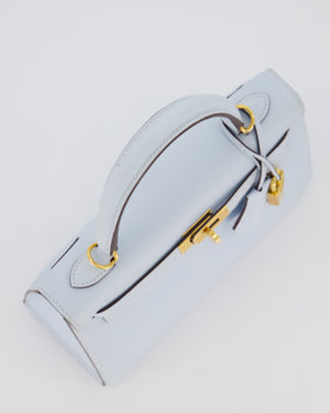 *HOLY GRAIL* Hermès Kelly 25 Sellier Bag in Bleu Brume Epsom Leather with Gold Hardware