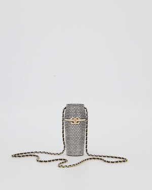 Chanel 21/K Black Embellished Lipstick Case with Champagne Gold Hardware