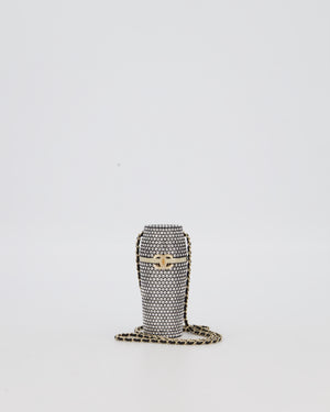 Chanel 21/K Black Embellished Lipstick Case with Champagne Gold Hardware