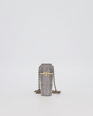 Chanel 21/K Black Embellished Lipstick Case with Champagne Gold Hardware