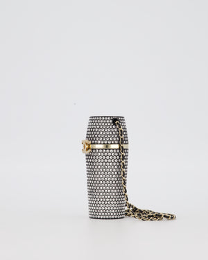 Chanel 21/K Black Embellished Lipstick Case with Champagne Gold Hardware