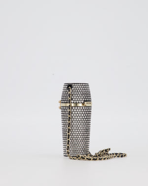 Chanel 21/K Black Embellished Lipstick Case with Champagne Gold Hardware