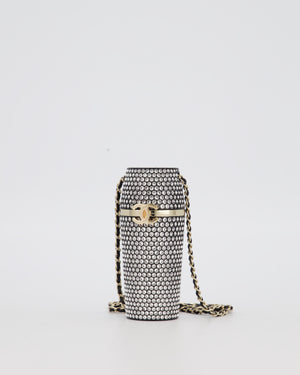 Chanel 21/K Black Embellished Lipstick Case with Champagne Gold Hardware