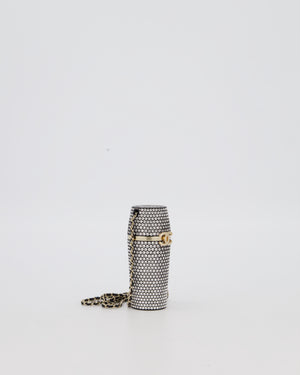 Chanel 21/K Black Embellished Lipstick Case with Champagne Gold Hardware