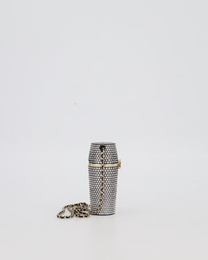 Chanel 21/K Black Embellished Lipstick Case with Champagne Gold Hardware