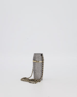 Chanel 21/K Black Embellished Lipstick Case with Champagne Gold Hardware