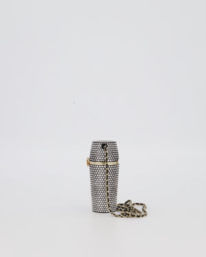 Chanel 21/K Black Embellished Lipstick Case with Champagne Gold Hardware