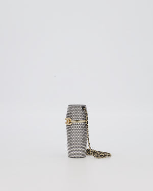 Chanel 21/K Black Embellished Lipstick Case with Champagne Gold Hardware