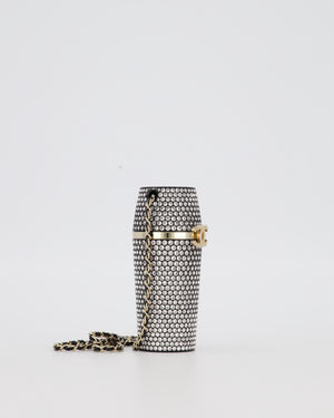 Chanel 21/K Black Embellished Lipstick Case with Champagne Gold Hardware
