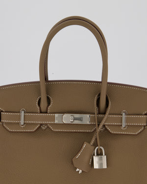 *HOLY GRAIL* Hermès Birkin 30 Retourne Bag in Etoupe Togo Leather with Palladium Hardware