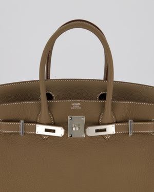 *HOLY GRAIL* Hermès Birkin 30 Retourne Bag in Etoupe Togo Leather with Palladium Hardware