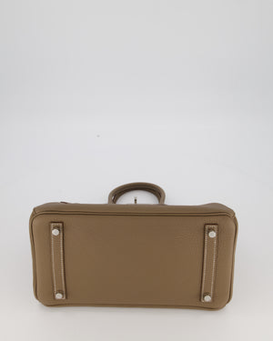 *HOLY GRAIL* Hermès Birkin 30 Retourne Bag in Etoupe Togo Leather with Palladium Hardware