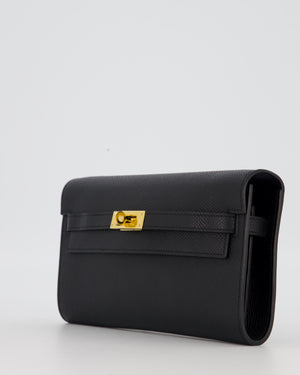 Hermès Kelly To Go Bag in Noir Epsom Leather with Gold Hardware
