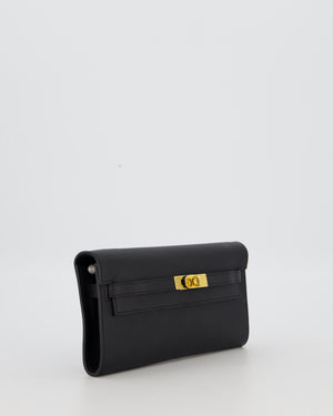 Hermès Kelly To Go Bag in Noir Epsom Leather with Gold Hardware