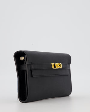 Hermès Kelly To Go Bag in Noir Epsom Leather with Gold Hardware