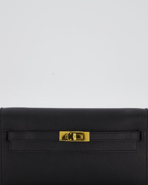 Hermès Kelly To Go Bag in Noir Epsom Leather with Gold Hardware