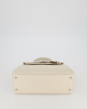 *HOT* Hermès Kelly 28 Sellier Bag in Craie Epsom Leather with Palladium Hardware