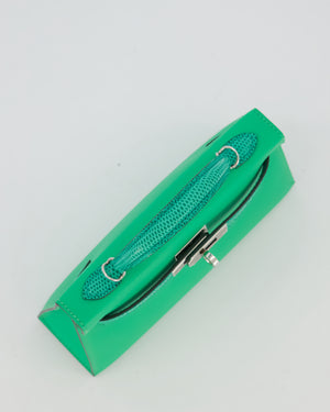 *RARE* Hermès Mini Kelly II 20 Touch Bag in Vert Comics Madame and Vert Jade Niloticus Lizard Leather with Palladium Hardware