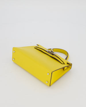 Hermès Mini Kelly II 20 Bag in Jaune De Naples Epsom Leather with Palladium Hardware