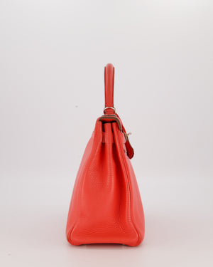 *FIRE PRICE* Hermès Kelly 28 Retourne Bag in Rose Jaipur Togo Leather with Palladium Hardware