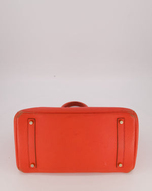 *FIRE PRICE* Hermès Birkin Retourne 35 Bag in Rose Jaipur Togo Leather with Gold Hardware