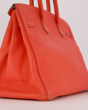 *FIRE PRICE* Hermès Birkin Retourne 35 Bag in Rose Jaipur Togo Leather with Gold Hardware