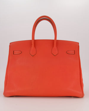 *FIRE PRICE* Hermès Birkin Retourne 35 Bag in Rose Jaipur Togo Leather with Gold Hardware