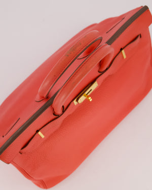 *FIRE PRICE* Hermès Birkin Retourne 35 Bag in Rose Jaipur Togo Leather with Gold Hardware