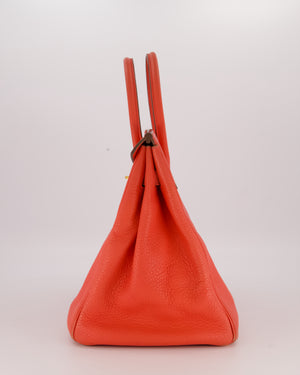 *FIRE PRICE* Hermès Birkin Retourne 35 Bag in Rose Jaipur Togo Leather with Gold Hardware