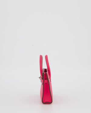 Hermès Micro Birkin 15 Bag in Rose Tyrien Epsom Leather with Palladium Hardware