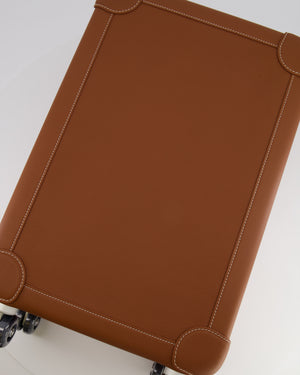 Hermès R.M.S Cabin Suitcase in Gold Taurillon Regate Leather with Brushed Palladium Hardware and Noir Wheels RRP £12,000