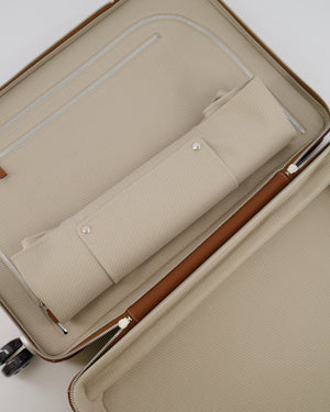 Hermès R.M.S Cabin Suitcase in Gold Taurillon Regate Leather with Brushed Palladium Hardware and Noir Wheels RRP £12,000