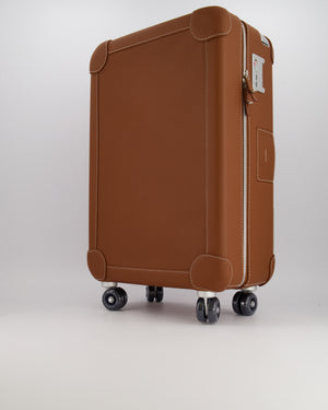 Hermès R.M.S Cabin Suitcase in Gold Taurillon Regate Leather with Brushed Palladium Hardware and Noir Wheels RRP £12,000