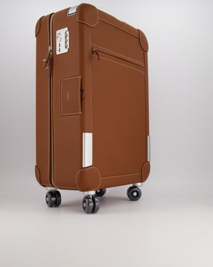 Hermès R.M.S Cabin Suitcase in Gold Taurillon Regate Leather with Brushed Palladium Hardware and Noir Wheels RRP £12,000