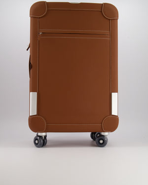 Hermès R.M.S Cabin Suitcase in Gold Taurillon Regate Leather with Brushed Palladium Hardware and Noir Wheels RRP £12,000