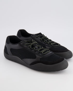 Prada Menswear Black Speedrock Mesh Fabric Trainers Size 43.5 RRP £820