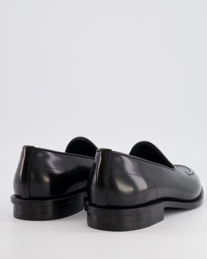 Fendi Menswear Black Leather FF Logo Loafers Size 43 RRP £790