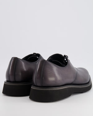 Berluti Menswear Alessio Oxford Loafers in Nero Grigio Venezia Calf Leather Size EU 44